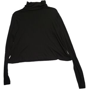 π Old Navy Ultralite Go-Dry Black Ribbed Turtleneck, Women's Size L π